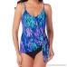 Magicsuit Women's Swimwear Ruffled Feathers Alex V-Neck Tankini Top with Underwire Bra and Adjustable Straps Peacock B07DHZCFKD